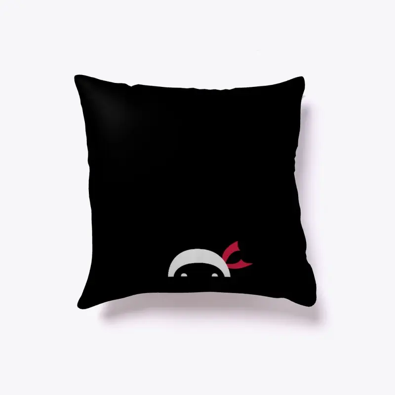 Black Cushion with Net Ninja Logo